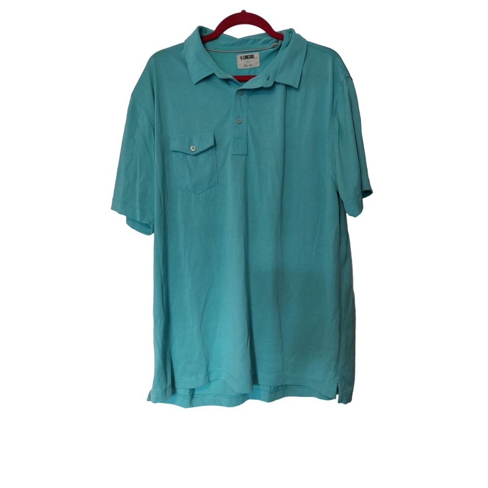 Linksoul XL Men's Teal Polo T Shirt